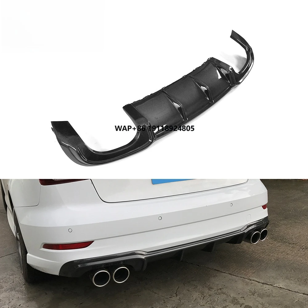 

2017 2018 S3 Carbon Fiber Car Diffuser for S3 A3 8V Sedan 4-Door