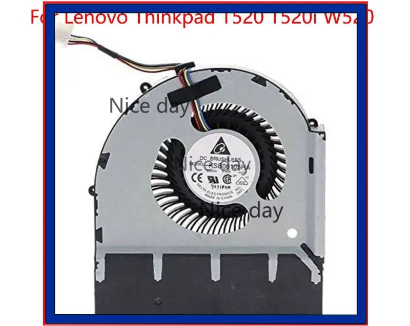 1pcs For Lenovo ThinkPad T520 T520I W520 04W1574 04W1576 04W1578 USED CPU Cooling Cooler Fan Laptop Cooler