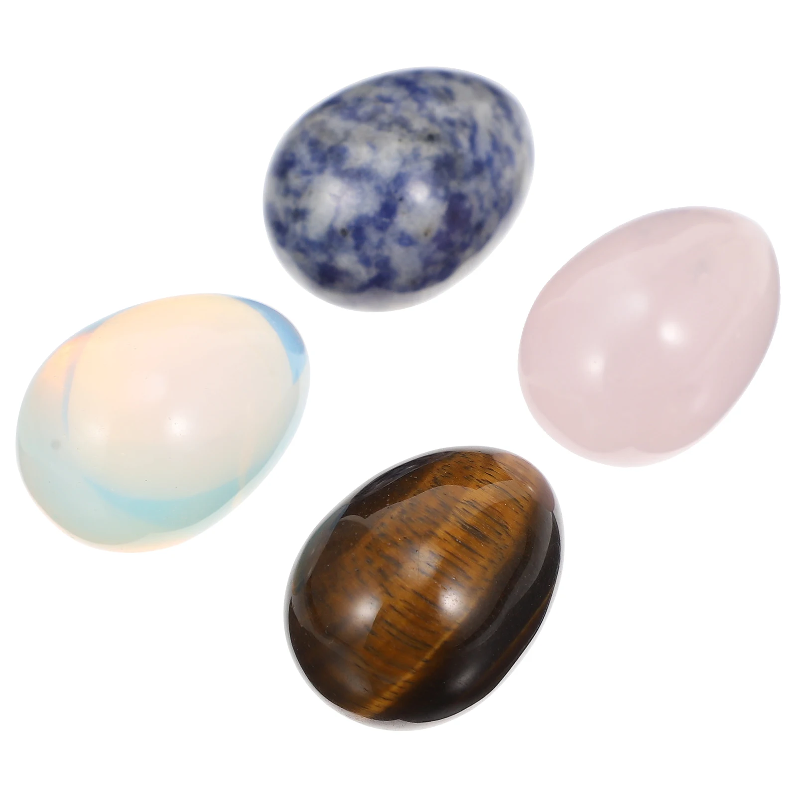 

4 pcs Smooth Jade Massage Tablet Practical Stones Polished Creative Meditation Desktop Decorations Gifts