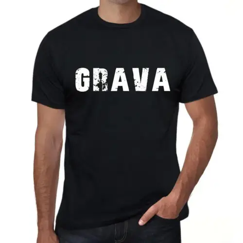 ULTRABASIC Homme Tee-Shirt Grava Grava T-Shirt Graphique Éco-Responsable