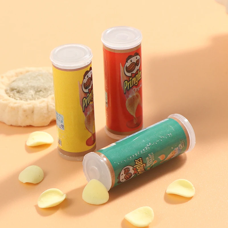 

3 шт. кукольный домик миниатюрная еда-бутылки с картофельными чипсами масштаб 1/12 мини-моделирование кухонные игрушки для кукол
