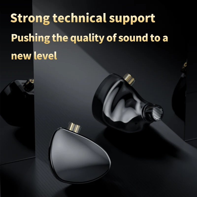 سماعات أذن HiFi بتجويف مزدوج TRN ، MT5 ، سائق ديناميكي ، 10 ، كابلات عالية الجودة ، تصميم متعدد الاستخدامات