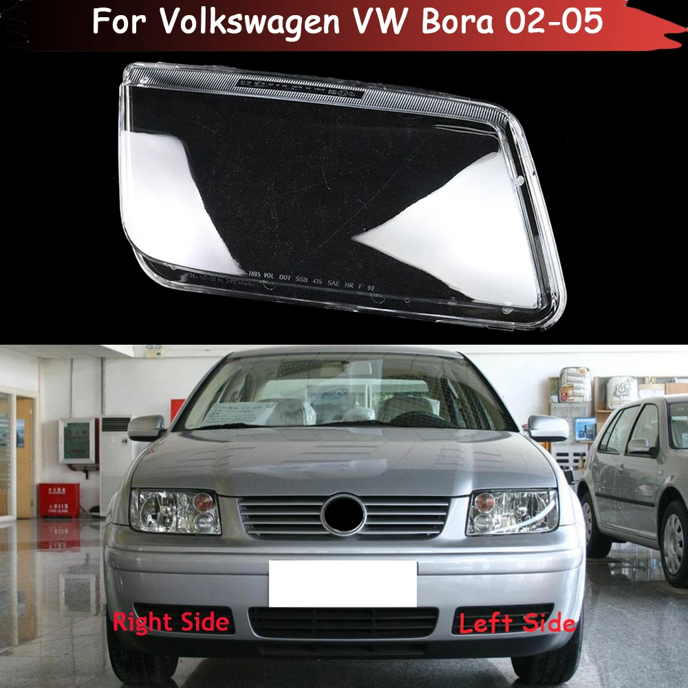 

For Volkswagen VW Bora 2002-2005 Car Accessories Headlamp Transparent Cover Lampshade Headlight Shell Lens Plexiglass