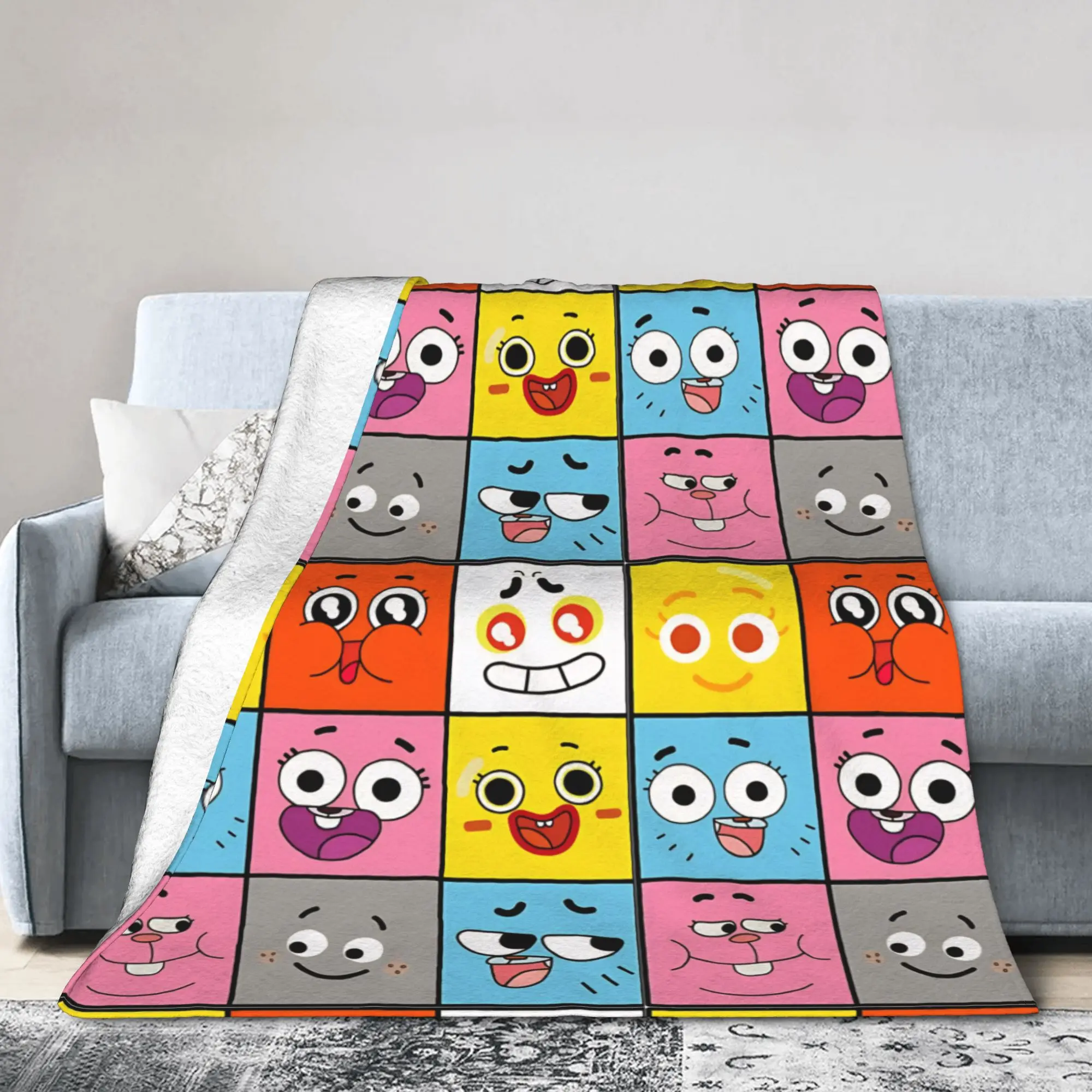 Movie Vintage Gumballs  Blanket Flannel Decoration Portable Ultra-Soft Throw Blankets for Bedding Couch Plush Thin Quilt