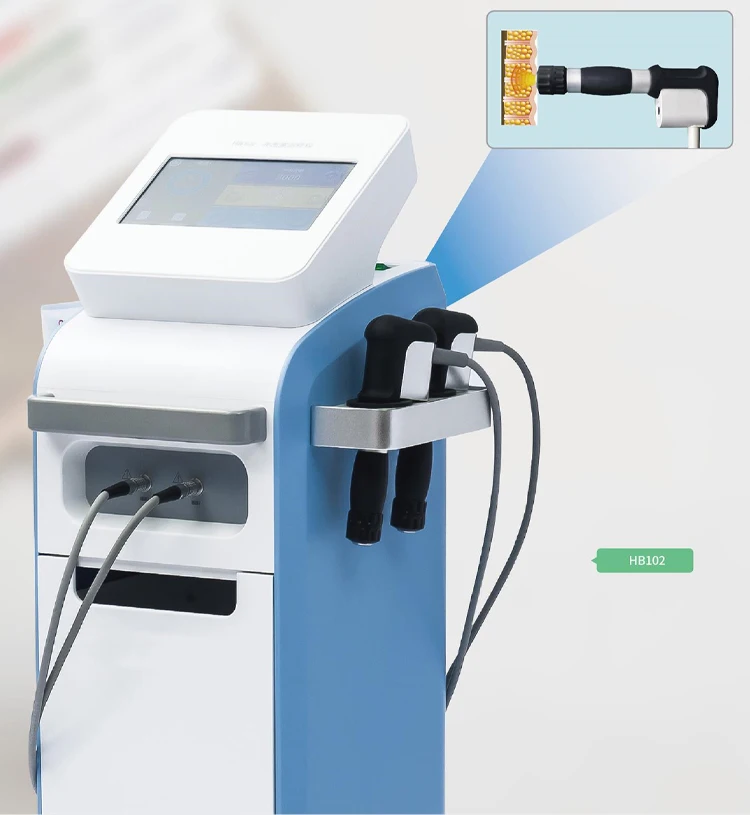 Physical Therapy Equipment Dual Channel Shock-wave Therapeutic Apparatus Portable Shockwave Therapy Machine