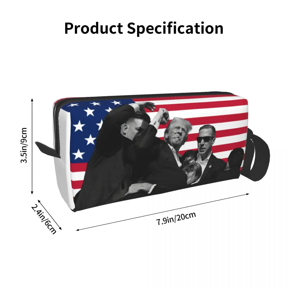 Custom Trump Will Be Back Cosmetic Bag Women Fashion Large Capacity American USA Makeup Case Beauty Storage Toiletry Bags