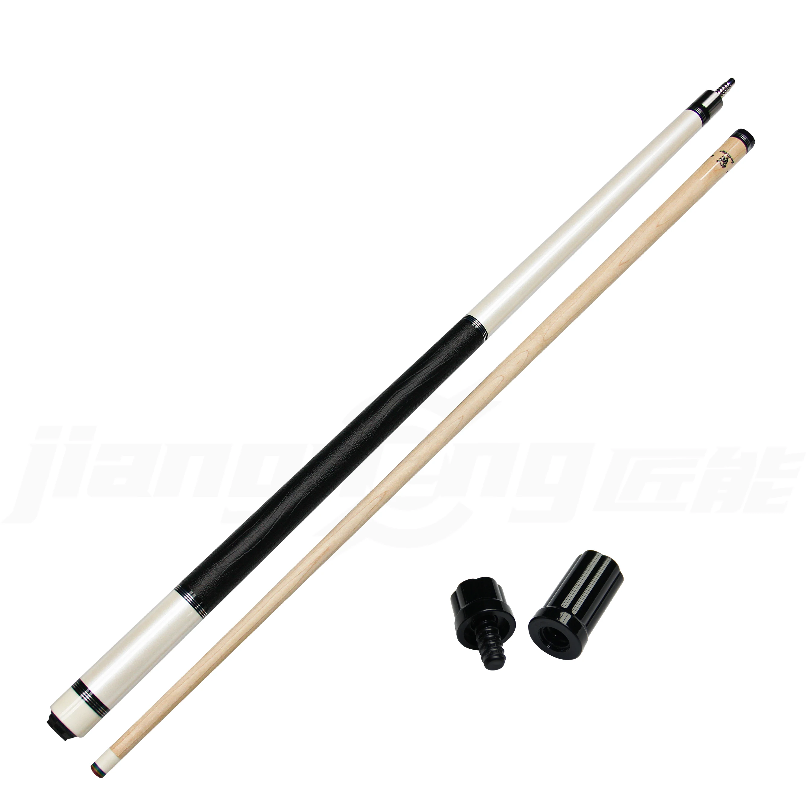 عصا البلياردو الاحترافية 12.5 مم طرف مركب متعدد الطبقات مكون من قطعتين من وصلة البناء المصنوعة من الفولاذ المقاوم للصدأ #6