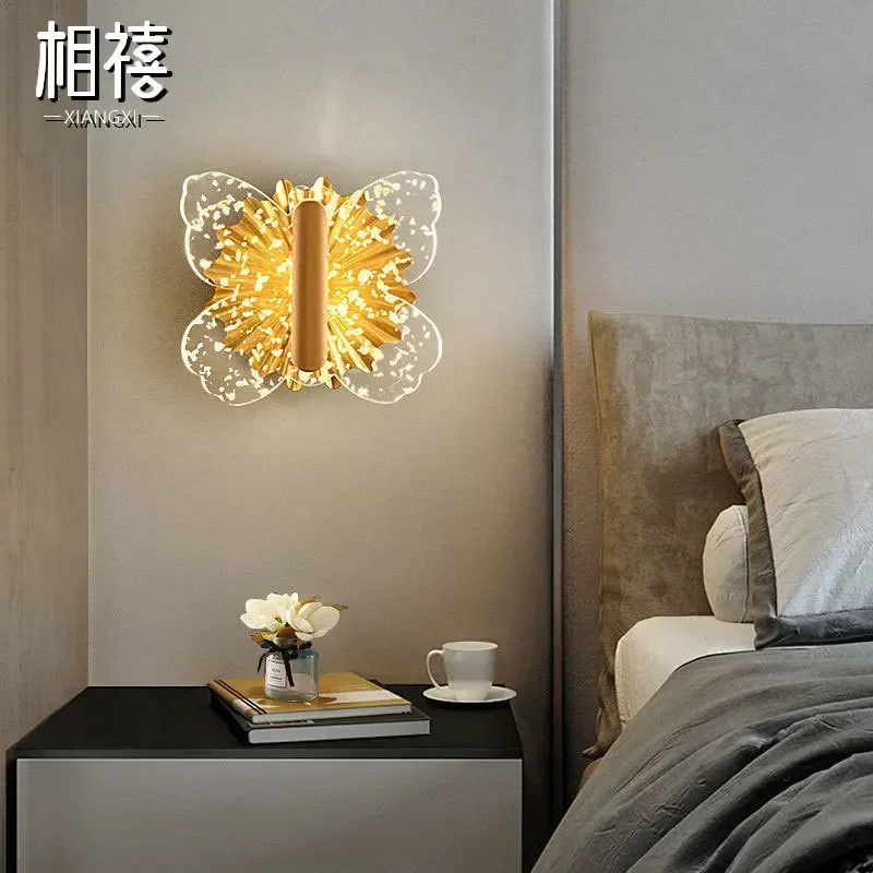 2026Luxury Wall Lamp Simple And Fashionable Modern Living Room Bedside Aisle Warm Acrylic Sofa Wall Background Lamp