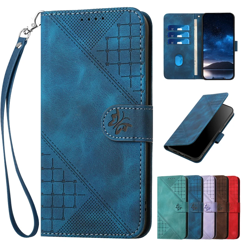 Pattern Flower Leather Phone Case For Samsung Galaxy A15 4G A05 A05s A25 A35 A55 5G A155 Wallet Bags Flip Cover Card Holder Hasp