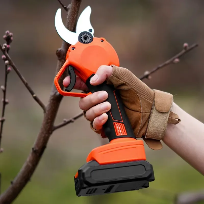 Battery Powered Heavy Duty Cordless Hand Secateurs Garden Tree Pruning Scissors Electric Pruner