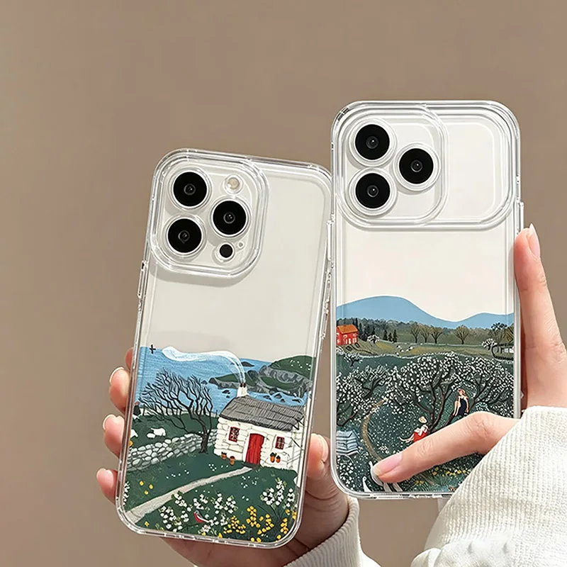 Charming Rural Scenery Phone Case For Samsung Galaxy S26 S23 S22 S24 S25 Ultra Plus FE A27 A17 A36 A37 A53 A55 A16 A26 A56 Case