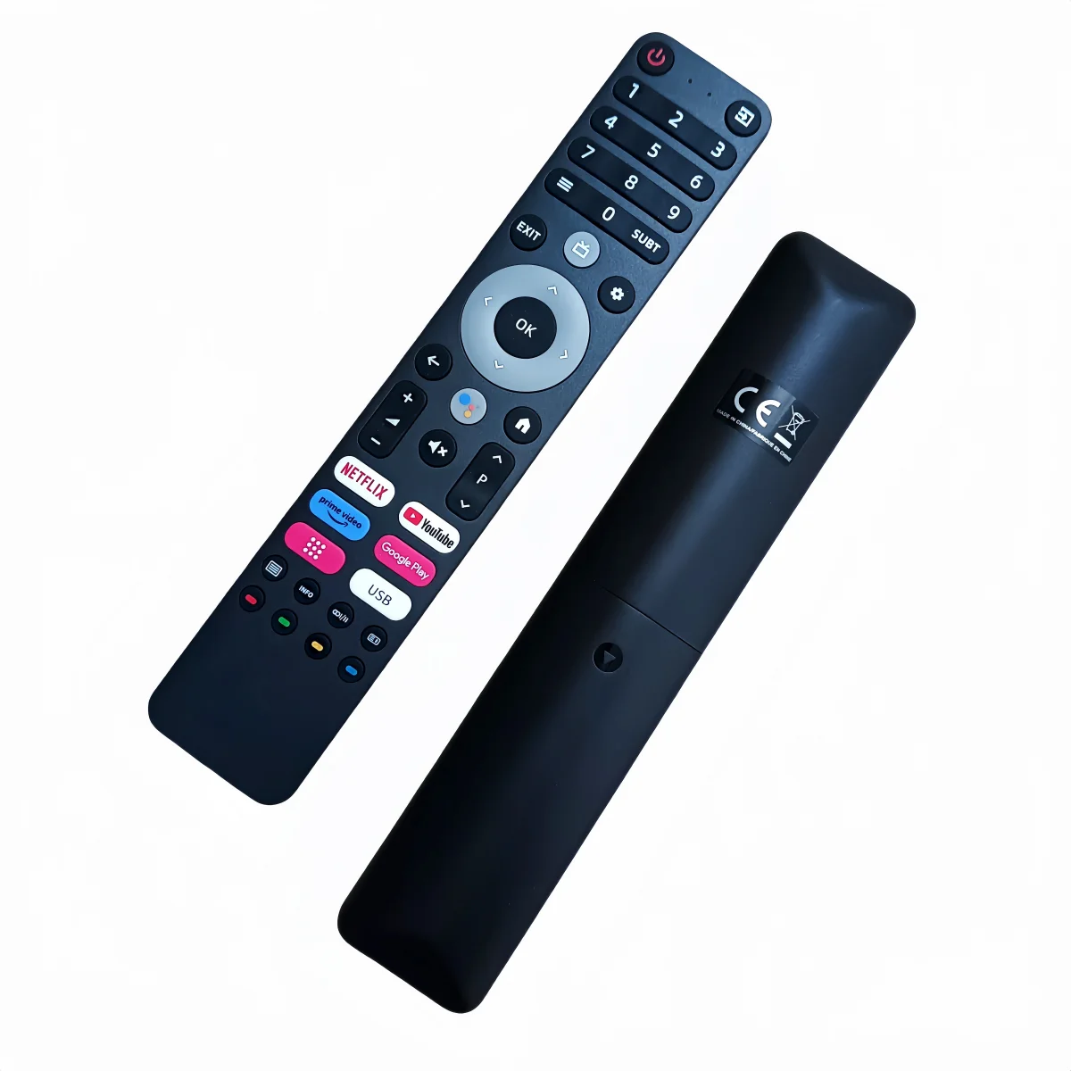 جهاز تحكم عن بعد صوتي جديد لتلفزيون أندرويد الذكي Jetpoint 65JTV7P DEXP A321، A431، A501، A551، Q551 4K UHD. جهاز التحكم عن بعد JTV