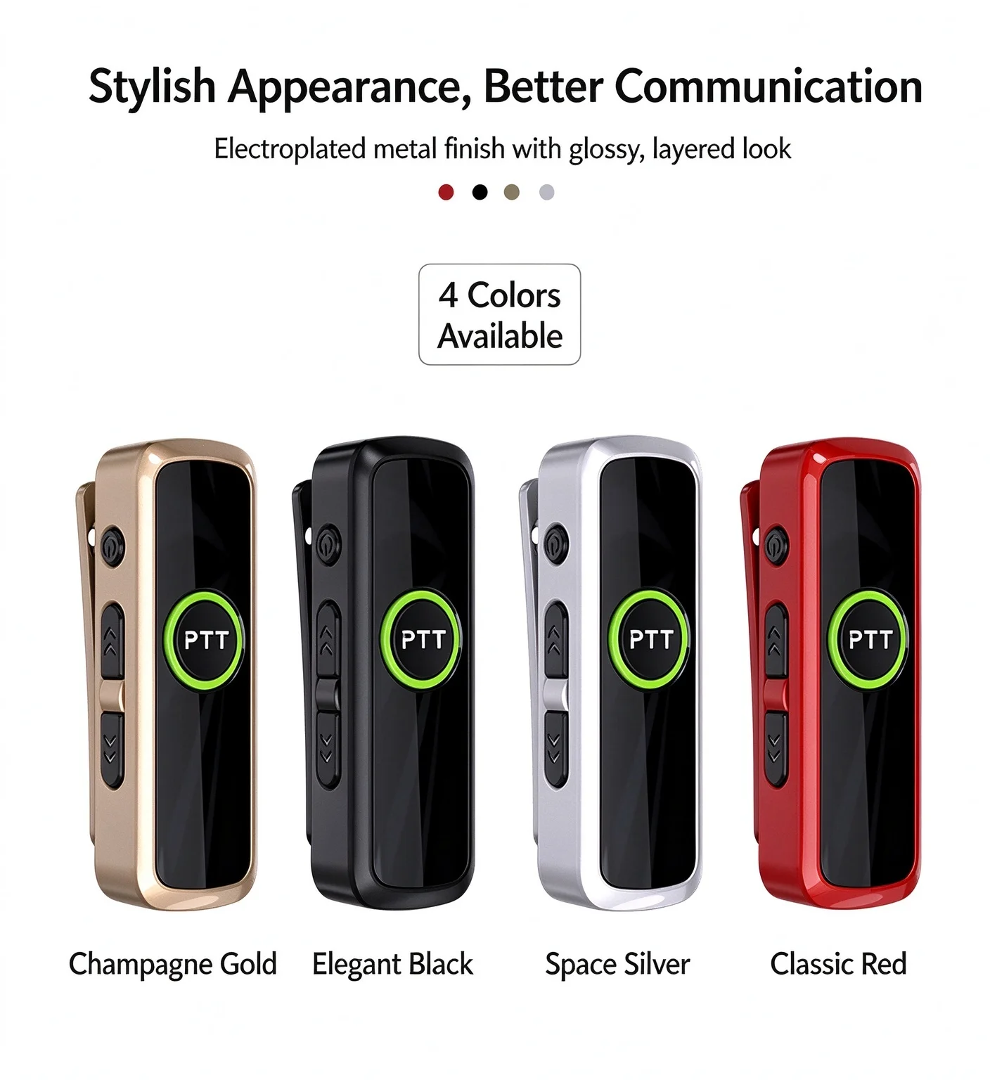 Handheld Wireless Mini Ear Clip Bluetooth Walkie-Talkie for Beauty Salons, Hairdressers, and Restaurants