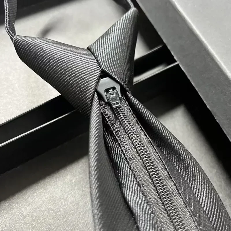 High End Casual Versatile Lazy Tie, Tie, Unisex Adjustable Zipper Tie, Paired with Suit Shirt, Decorative Accessories
