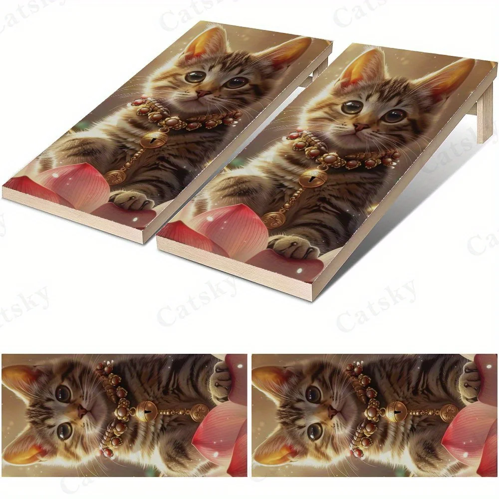 

Счастливый кот на лотосе с золотой подвеской-наклейкой, высокая цена! 2D плоские виниловые наклейки на песочную панель — приятные для бюджета и высокие цены, пузырьковые