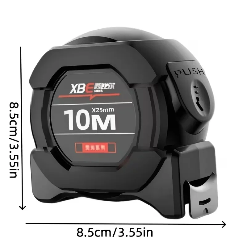 10m/5m Fluorescent Steel Tape Measure - Self-Locking, Retractable, High Precision, Thickened, Wear-Resistant, Suitable for Night Work and Measurement Tasks