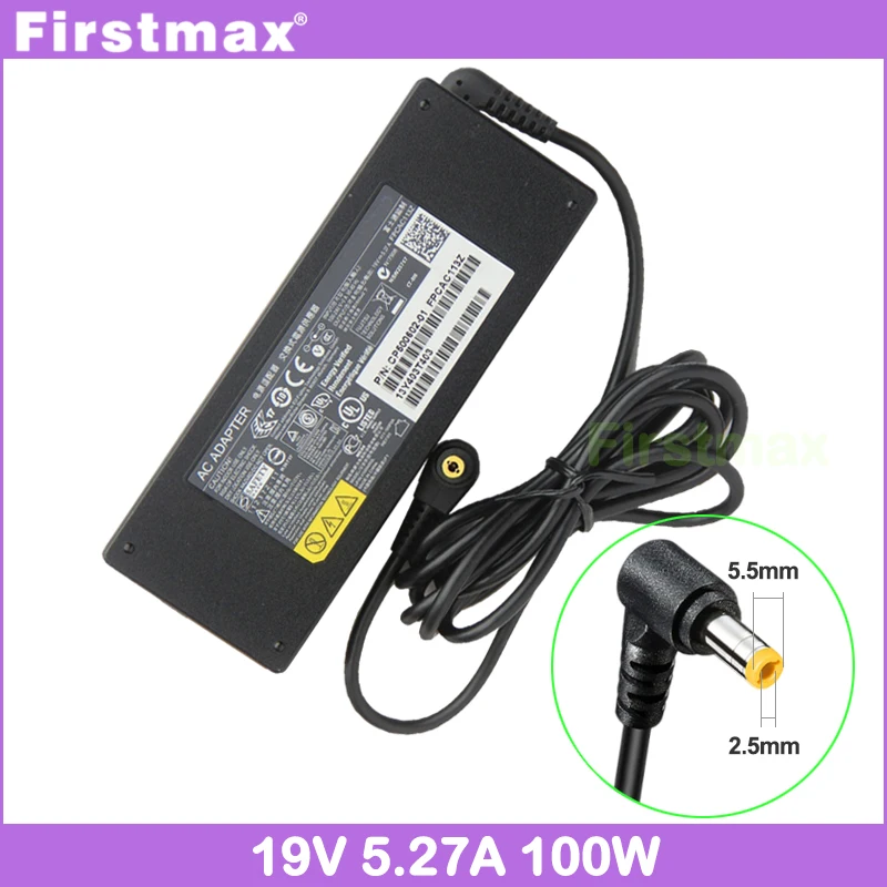 Laptop AC Power Adapter 19V 5.27A 100W FMV-AC323B FPCAC112C CP481149-02 for Fujitsu LifeBook LH772 S7110 S7111 S7210 S7211 S7220