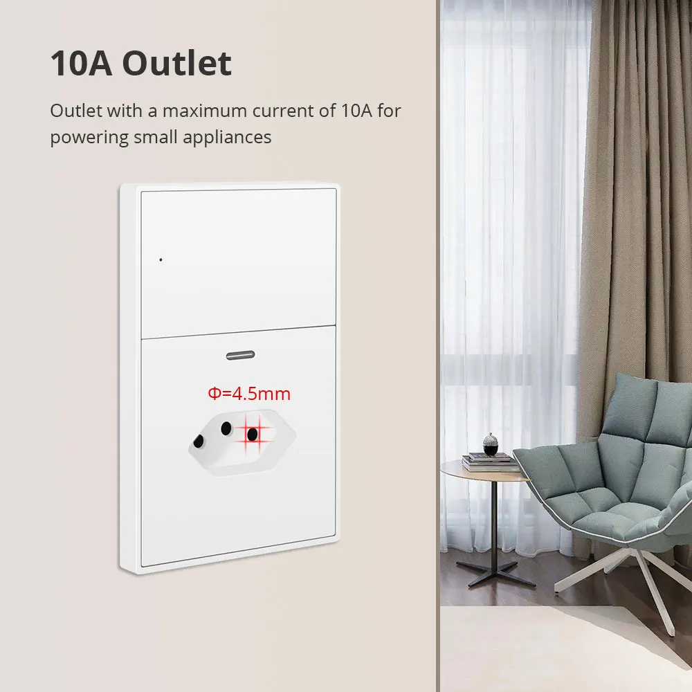 Zemismart Zigbee Smart Socket 10A Brazil Outlet with Type C Charging Port Smart Outlet Work with Tuya Home App Remote Control