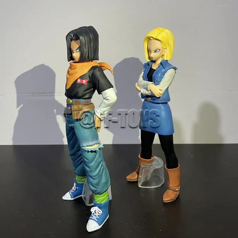 24CM Anime Dragon Ball Z Android 17 18 Figure Android 18 PVC Action Figures Collection Model Toys for Children regali di natale