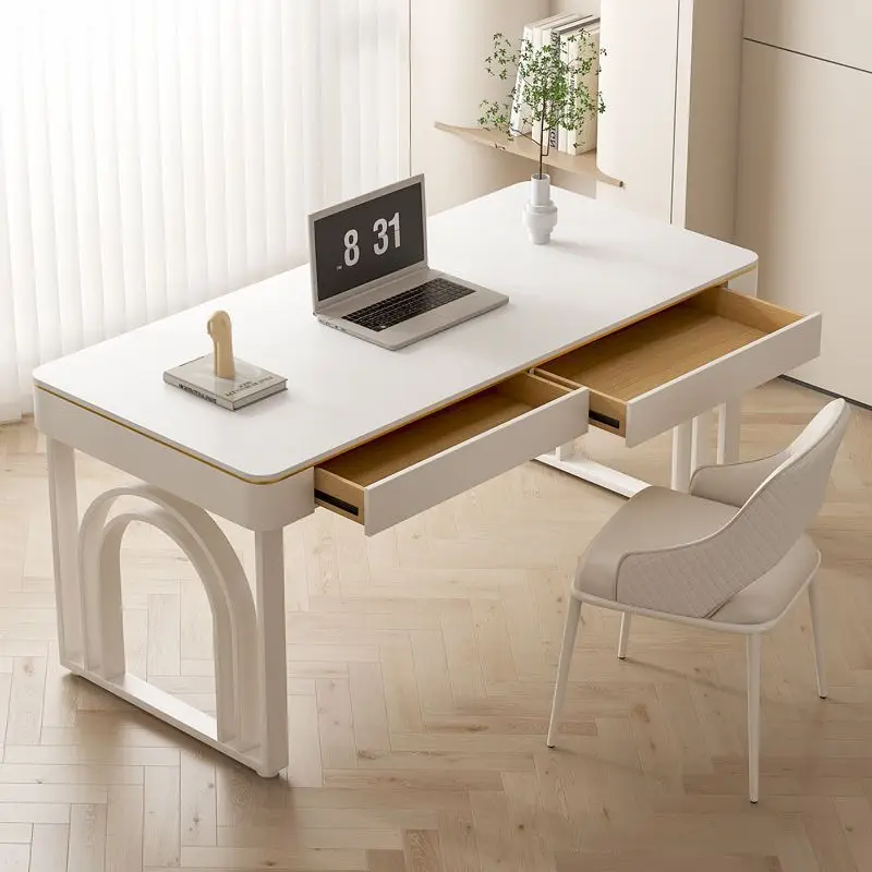 Cream Wind Slate Desk Rectangle Office Double Combination Bedroom Commercial Writing Desk