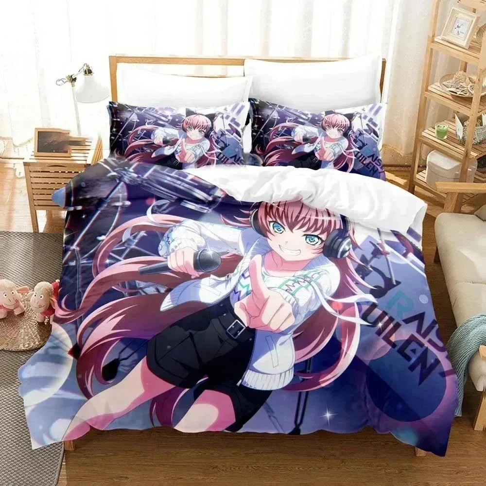 

Raise A Suilen Reona Nyubara 3D NEW Duvet Cover Pillowcase Bedding Set Adult Boy Bedroom Decoration Children Single Double Large