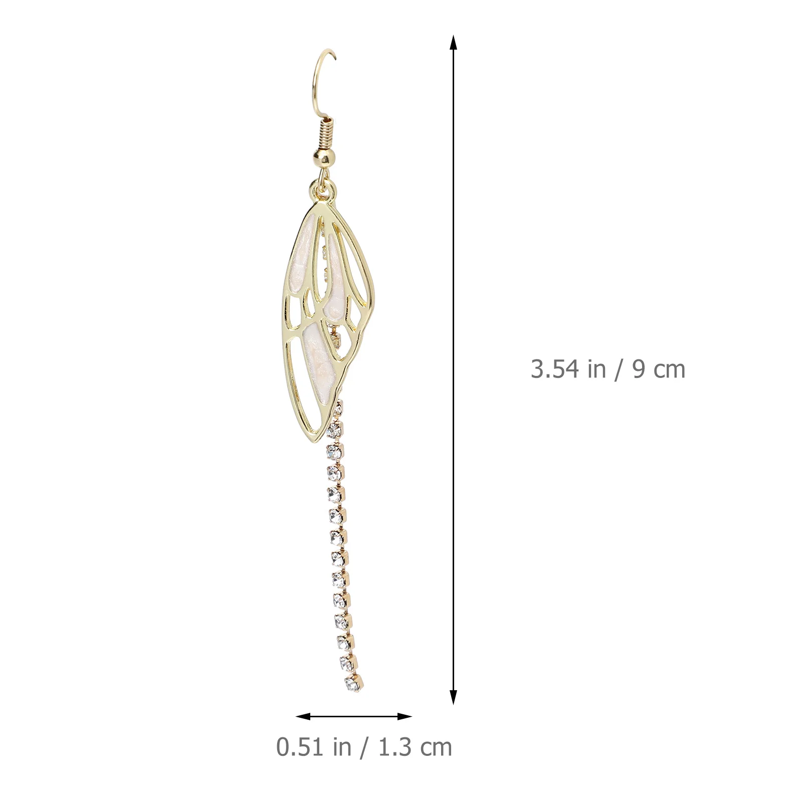 

1 Pair Butterflies Wings Dangle Long Tassel Earrings Elegant Lady Ear Drops Fashion Jewelry Gift For Women Girls Ear Ornament
