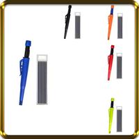 -A95Z Solid Carpenter Pencil Set 2.8Mm Deep Hole Mechanical Pencil Marker With Built In Sharpener For Carpenter Woodworking