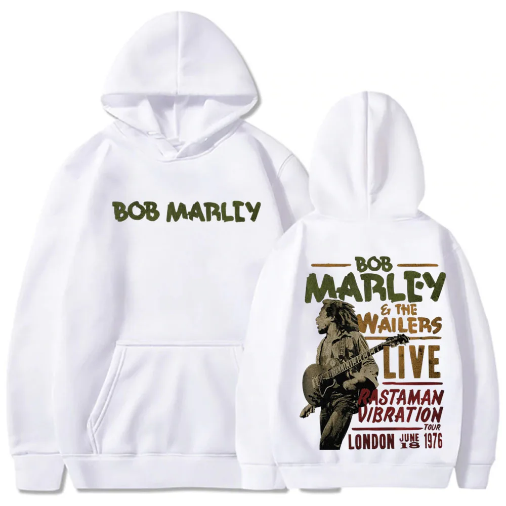 Wailers Live Bob Marley Hoodie Bob Marley One Love 2024 Hip Hop Hoodies Sweatshirts