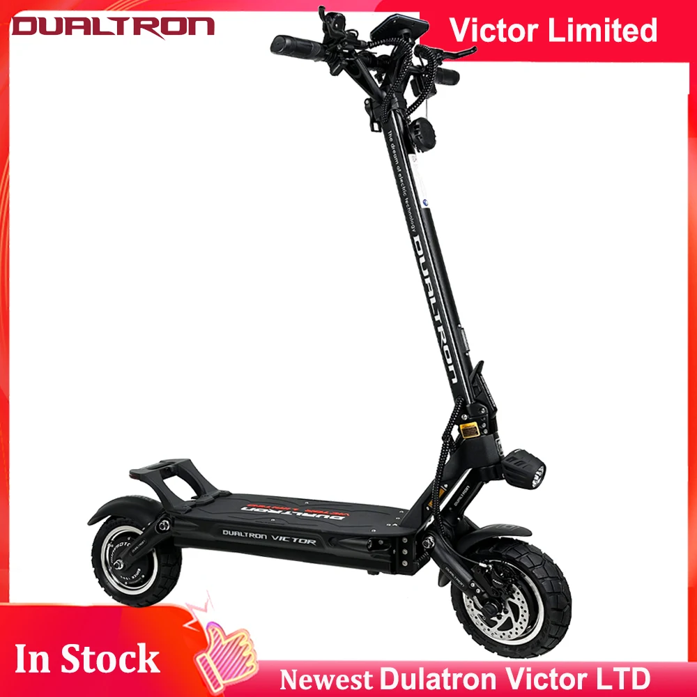 

Dulatron Victor Limited 60 В 35 Ач Аккумулятор 2*1300 Вт Двигатель Новый EY4 Дисплей Максимальная скорость 85 км/ч 10*3,0 Шины Dualtron Электрический скутер