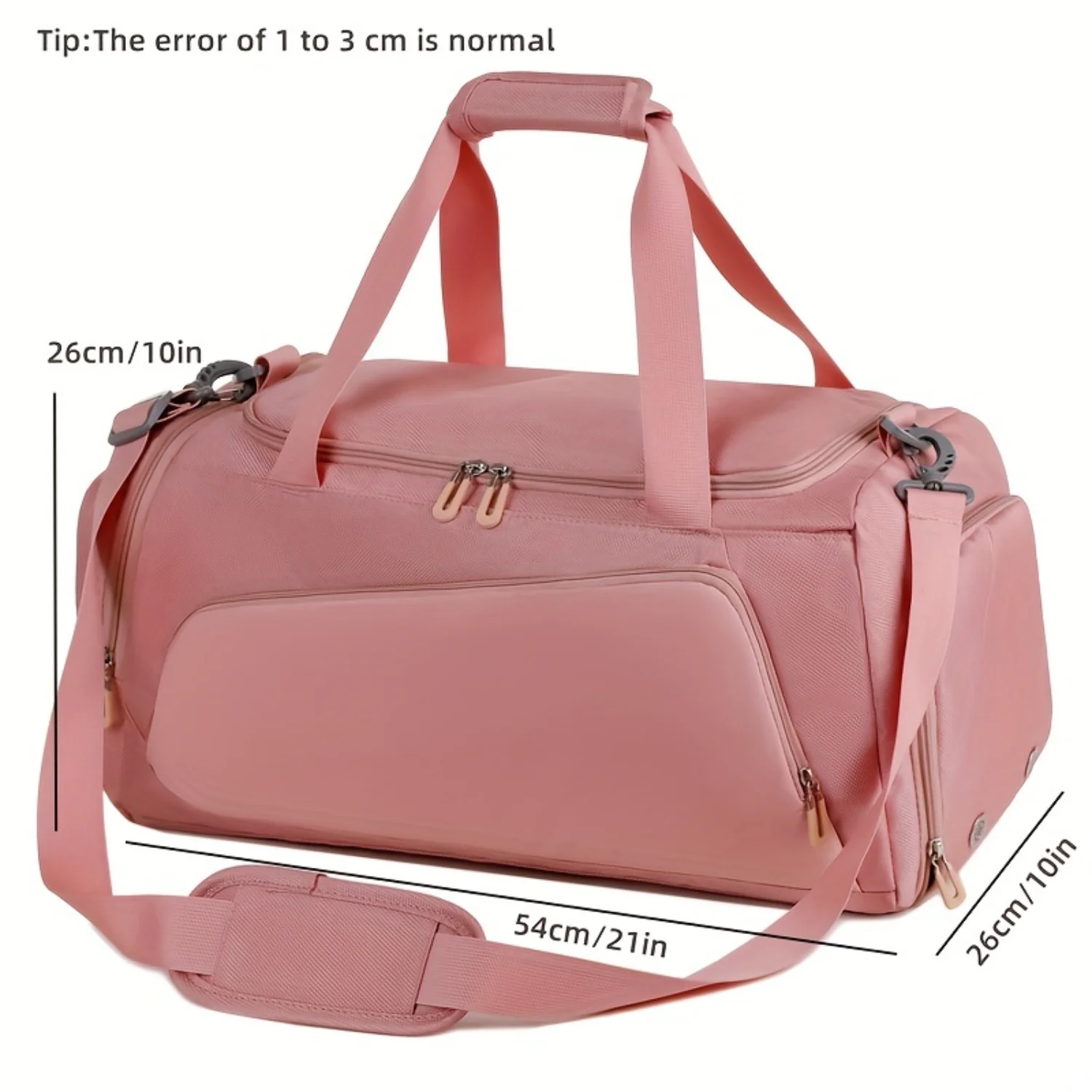 Large Capacity Gym Bag, Travel Duffel Handbag With Independent Compartment, Sports Bag