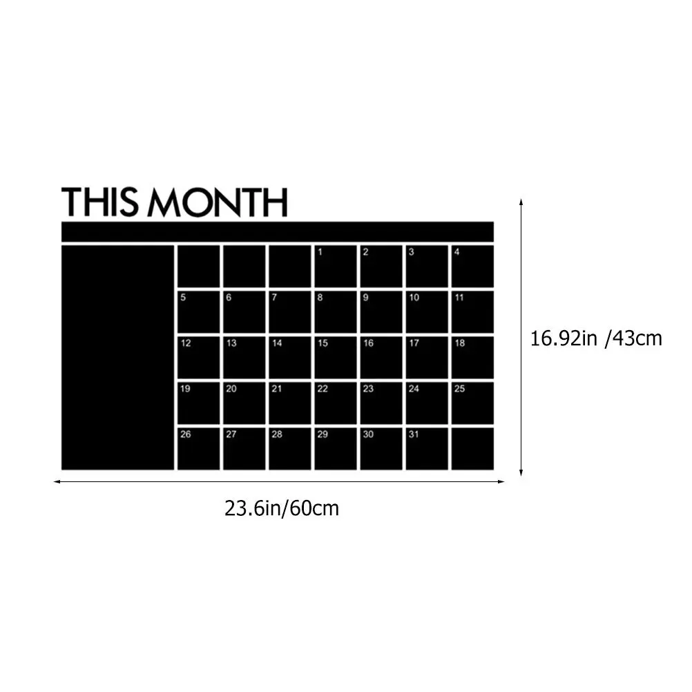 Household Erase Board Multi-Function Erase Calendar Convenient Removable Planner Board Home Accessory Schedule Organizer