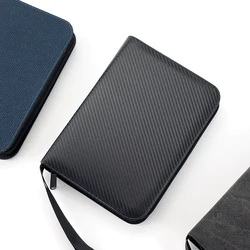 4 Pocket Zipper Card Binder, 400 Trading Card Holder Book,  Premium PU Cover Zip Binder ,Durable Side Loading Card Folders Album