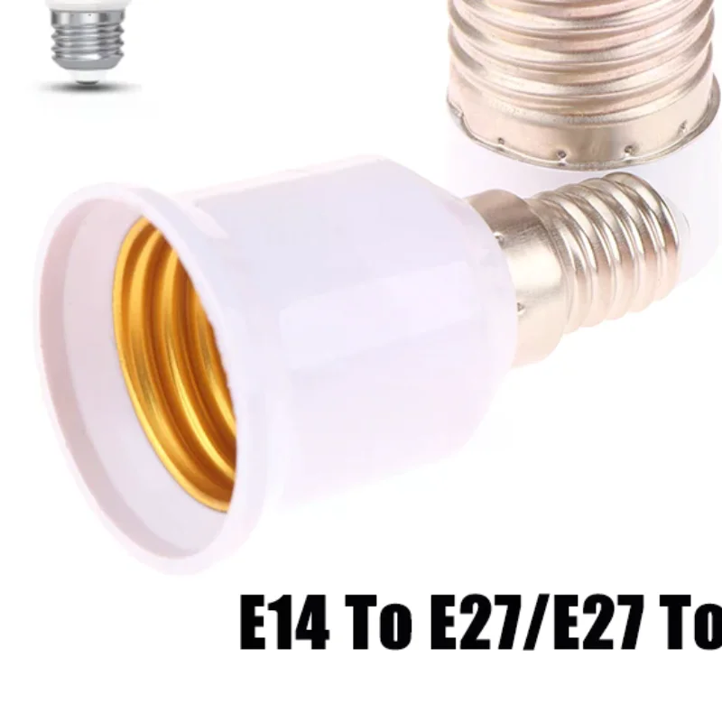 1PC LED BuLb Converter E14 To E27/E27 To E14 Lamp BuLb Base HoLder E14 Female E27 Male Adapter Conversion Socket Adapter