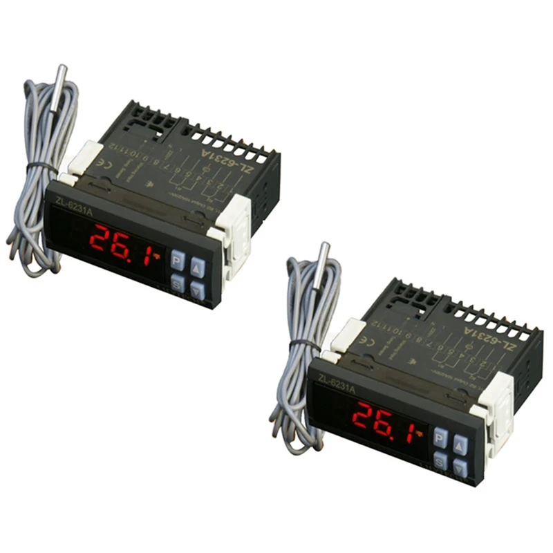 

4X LILYTECH ZL-6231A, Incubator Controller, Thermostat With Multifunctional Timer, Equal To STC-1000, Or W1209 + TM618N