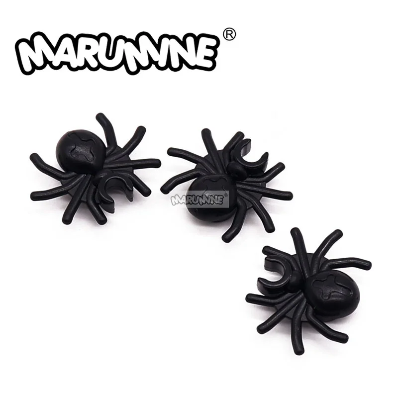 

Marumine 30238 Классические строительные блоки Паук с круглым животом и зажимом MOC 20 шт. Мини-модель насекомых Кирпичные детали DIY Игрушки Подарок