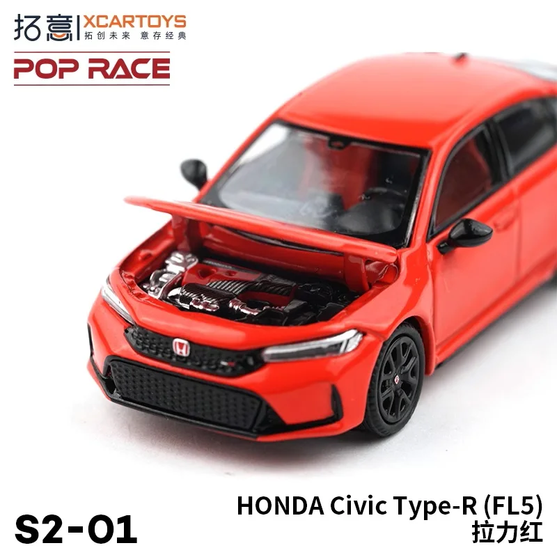 POP RACE XCARTOYS 1:64 Honda Civic Type-R (FL5) Red Diecast Model Car