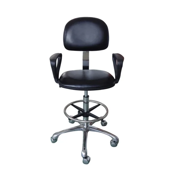 

Cheap Price Suzhou Manufacturer Black Blue PU Leather Antistatic ESD Cleanroom Chair