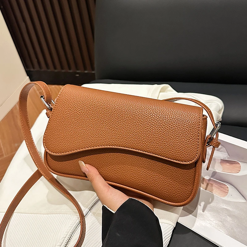 

Luxury Leather Tote Messenger Purse Shopper Bag With Solid Color And Large Capacity For Women