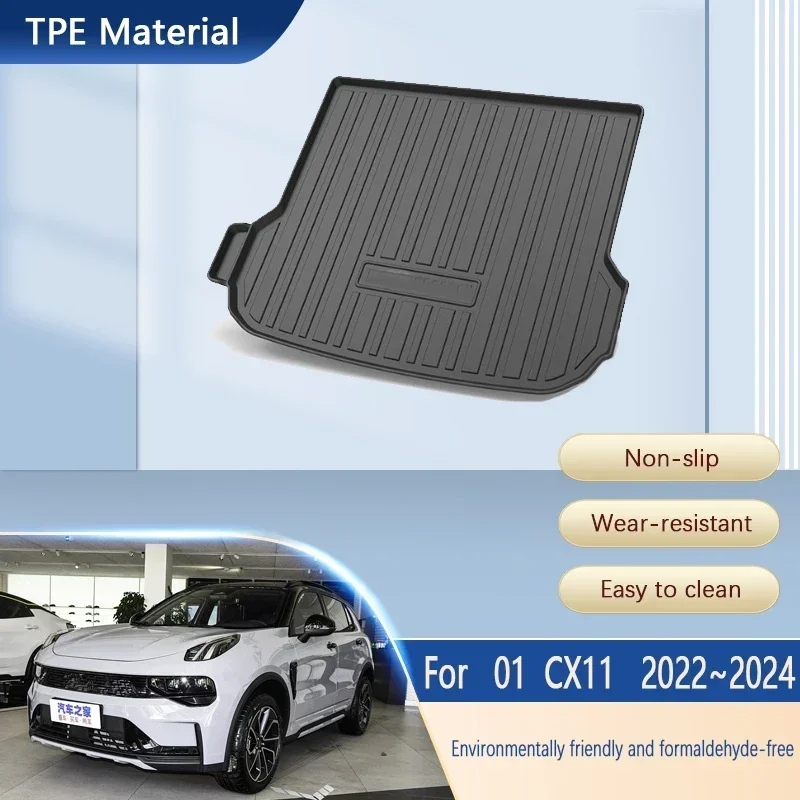 

Car Trunk Mat For Lynk co 01 2022 2023 2024 Auto Anti-slip Pad Trunk Storage Pads Liner Anti-scratch Mats Carpet Car Accessories