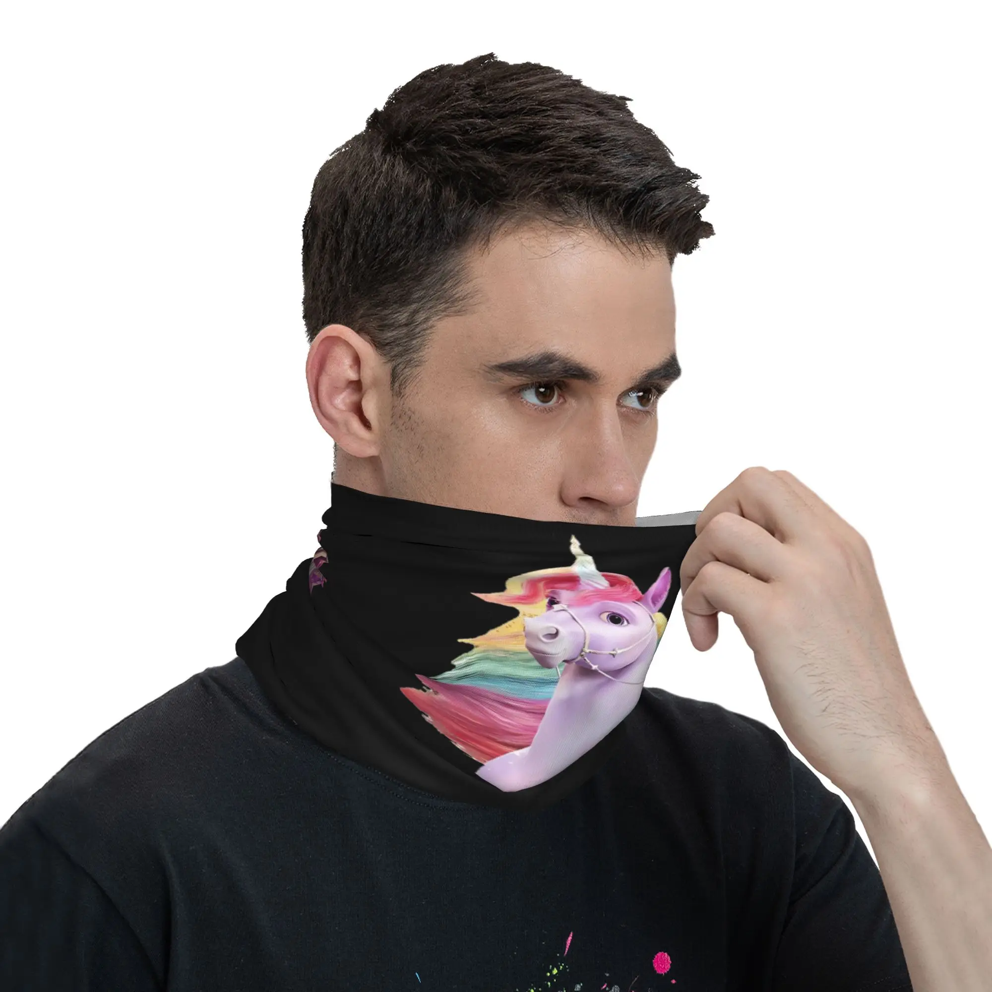 Unicorn Academy Sophia Wildstar Bandana cubierta para el cuello máscara impresa bufanda pasamontañas multifunción ciclismo Unisex adulto transpirable