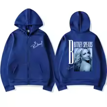 Hip Hop Singer Britney Spears Zip Up Hoodies