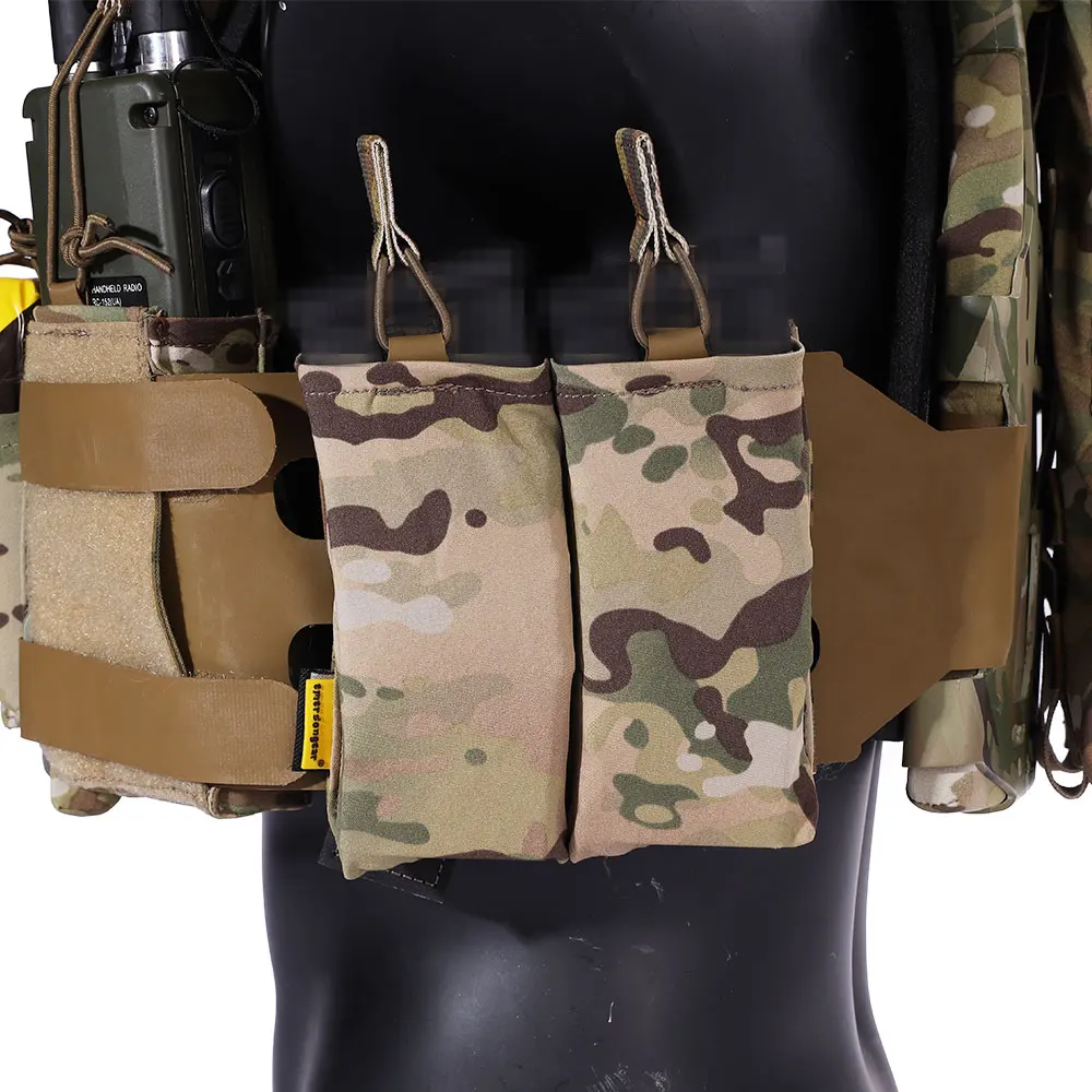 Emersongear 5.56 Double Magazine Pouch For SS Vest Modular Molle Mag Pouch for 5.56 Magazine Multicam Nylon Bag EM6403