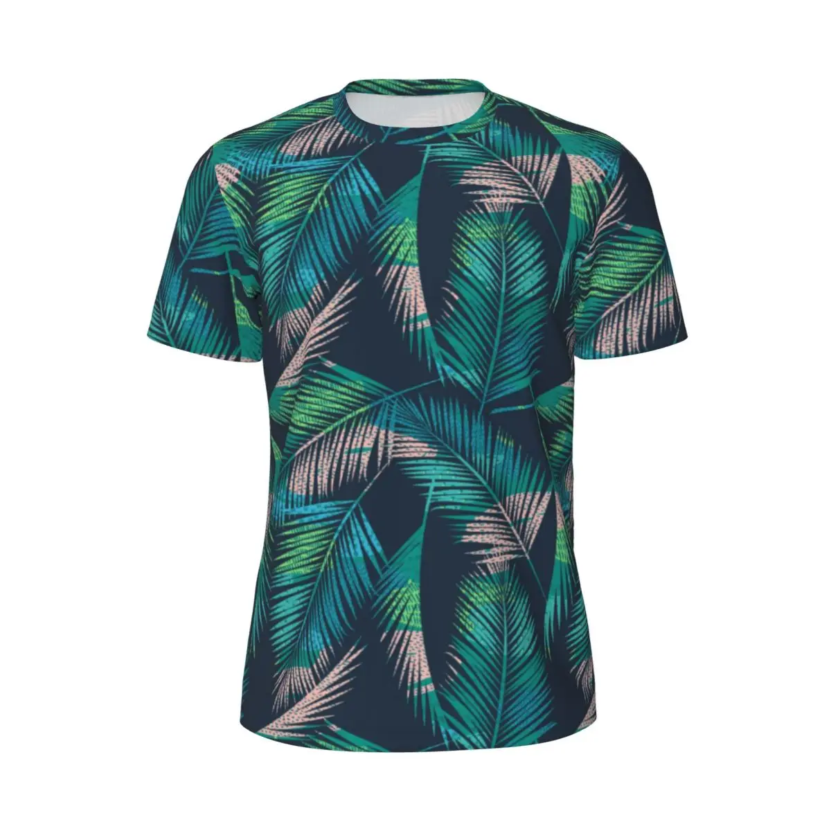 

Tropical Palm Leaves Gym T Shirt Colorful Botanical Fashion T-Shirts Men Streetwear Tshirt Summer Short Sleeve Design Top Tees