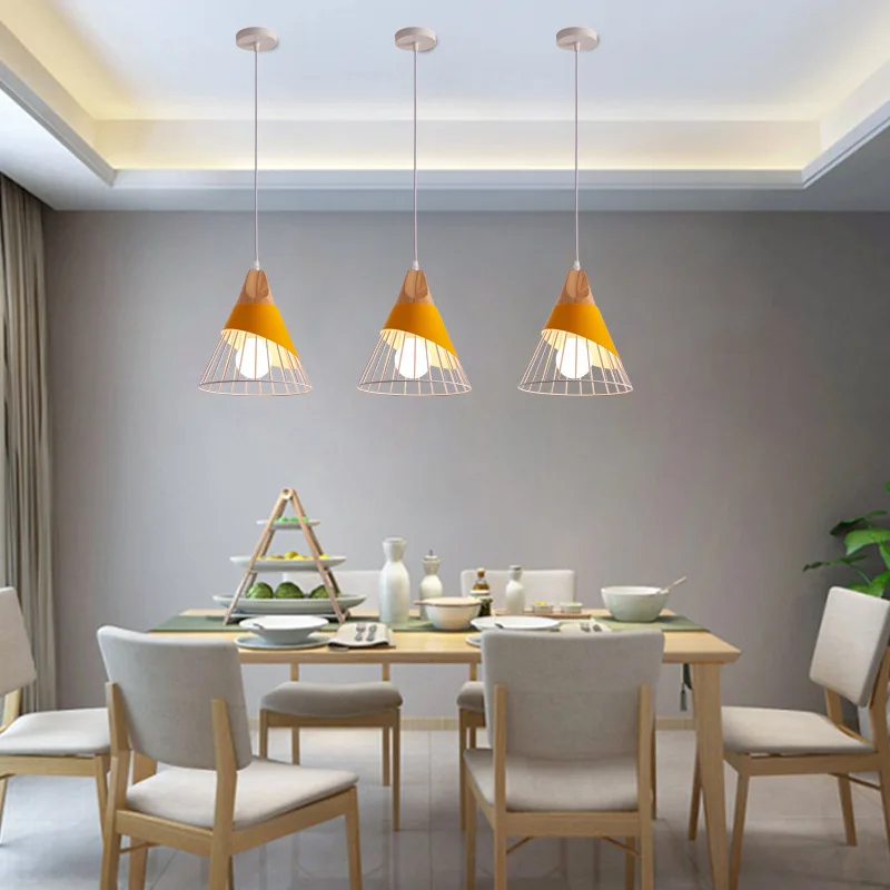 

Nordic lamps and lanterns bar bedside bedroom dining room creative personality cafe dining room single head small chandelier