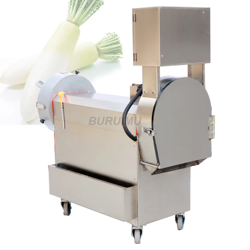 Multi-function Double-head Vegetable Cutter Commercial Stainless Steel Dicer Egetable Slicing And Shredding Machine