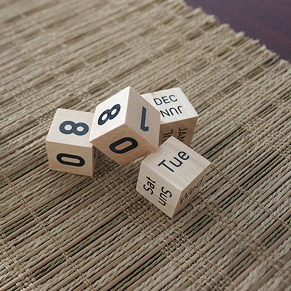 

Деревянный календарь-блок с современным простым дизайном, ручной регулировкой даты, очаровательное украшение для стола, декор для гостиной, экологичный подарок