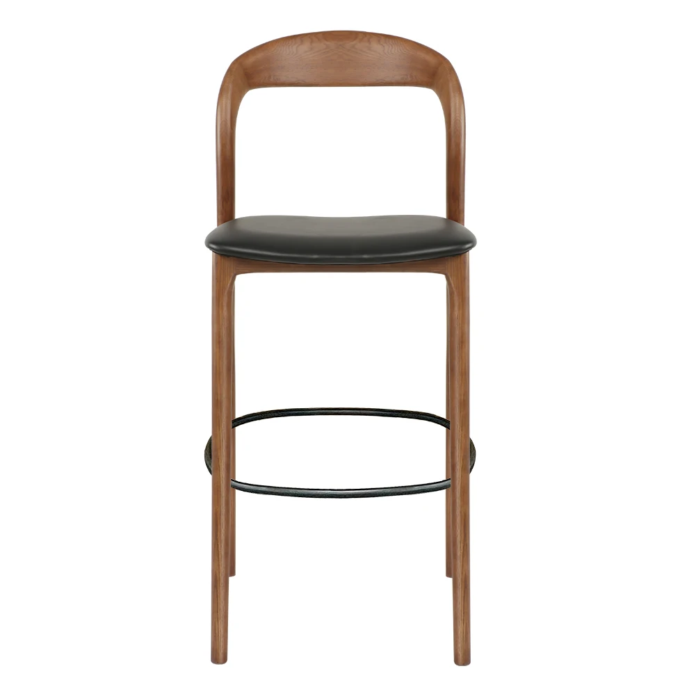 

Nordic Solid Wood Bar Chair for Kitchen Bar Upholstered High Quality Counter Chair High Floors for Bar