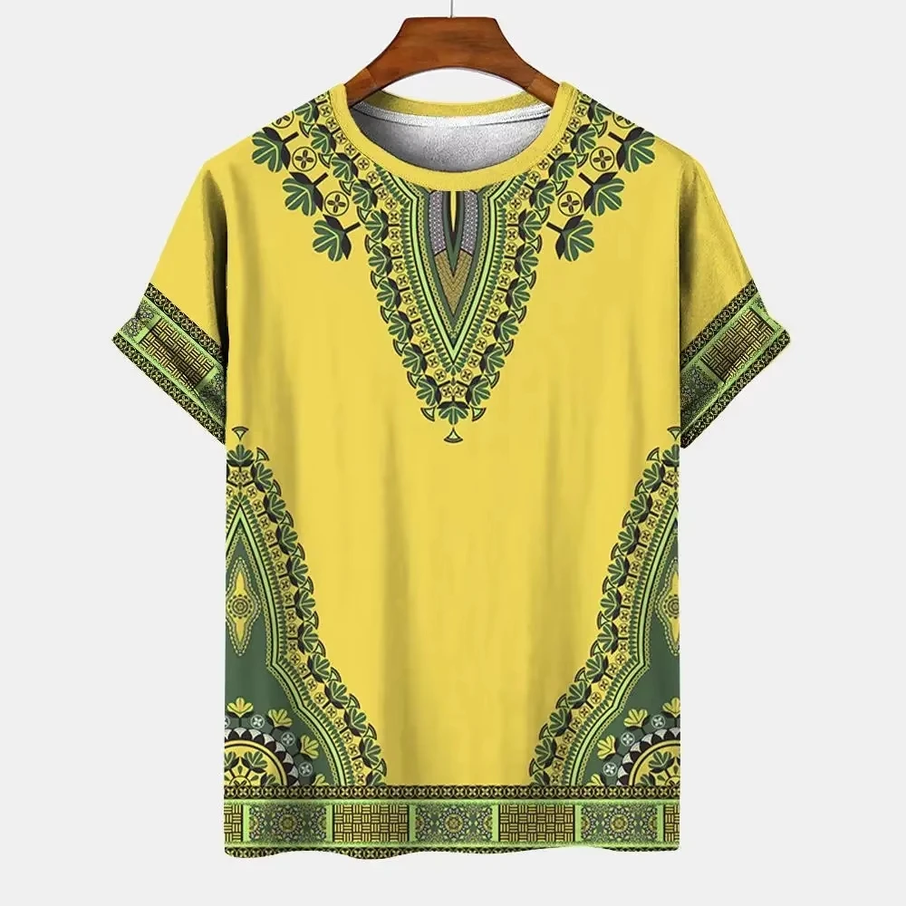 Muslim Tshirt Y2K New Summer Men's T-shirt Ethnic Style 3d Printed Kid Short Sleeve Leisure Holiday Top Women Tshirt Clothing