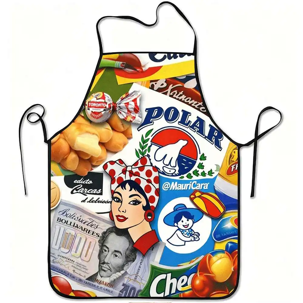A fashionable apron, very suitable for kitchen work and hous