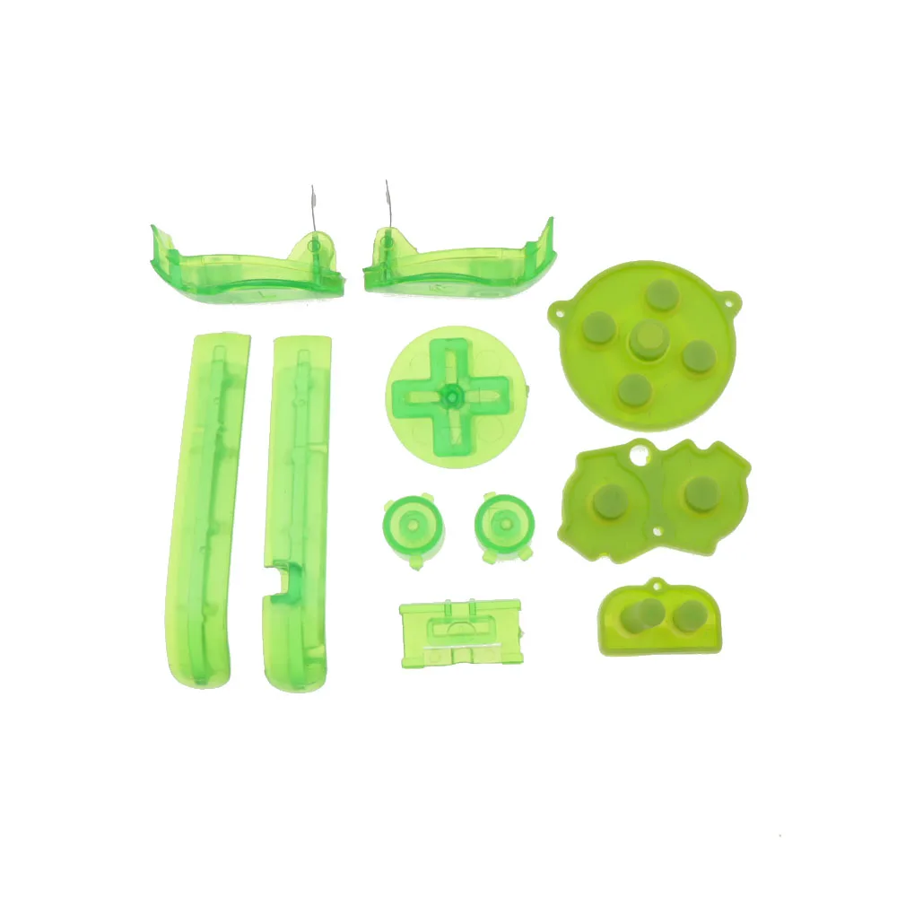 1Set For Gameboy Advance GBA Replacement Plastic D Pads A B Power ON OFF Full Set Button & Conductive Rubber Keypads